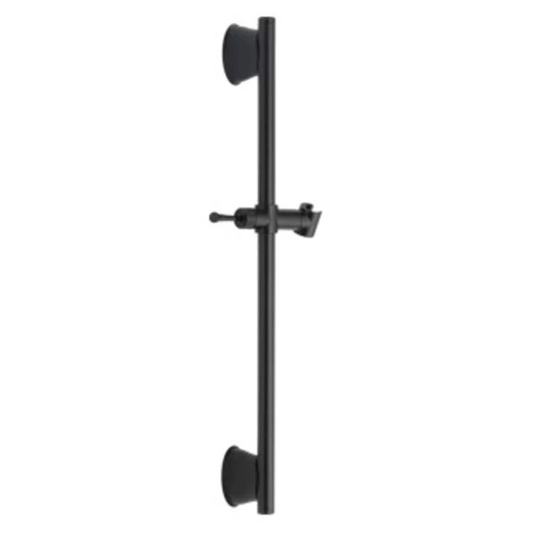 Wall Bar Universal Showering Components Decorative Adjustable Matte Black 24 Inch - Frankwebs