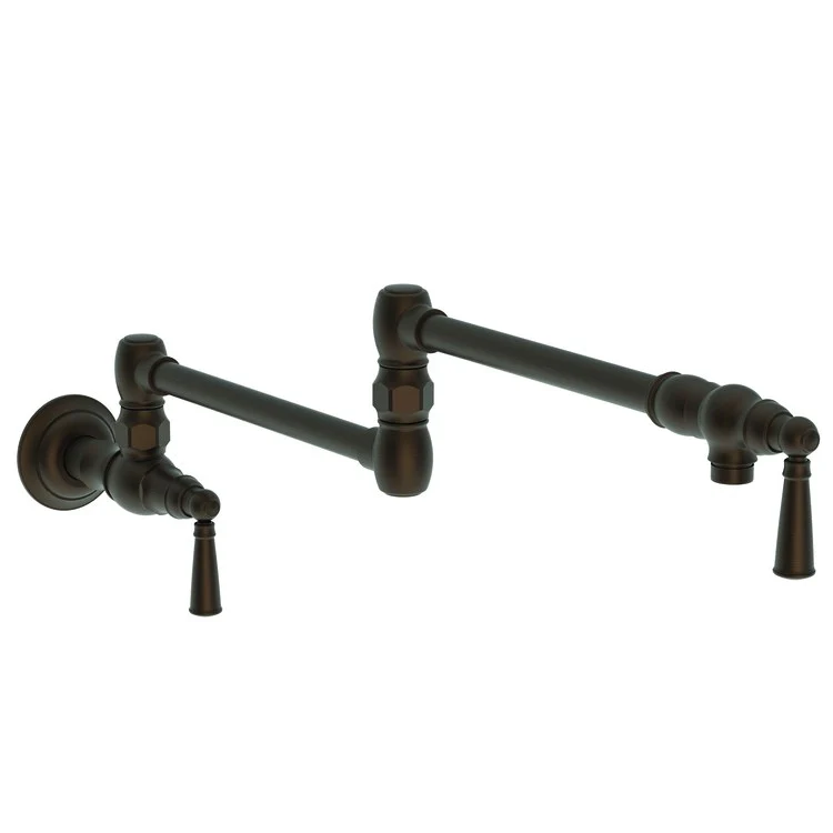 Pot Filler Jacobean Wall Mount 2 Lever ADA Polished Brass Uncoated Living - Frankwebs