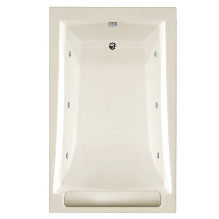Whirlpool Tub Designer Collection Regal 70 x 43 x 19 Inch Drop-In End Drain Biscuit Rectangle - Frankwebs