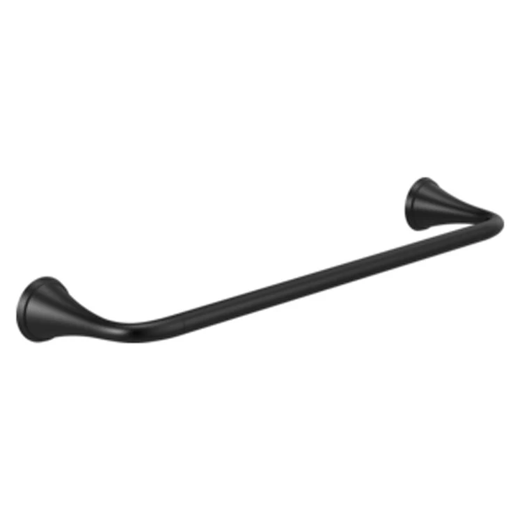 Towel Bar Kayra 18 Inch Matte Black 4-3/8 Inch Wall Mount - Frankwebs