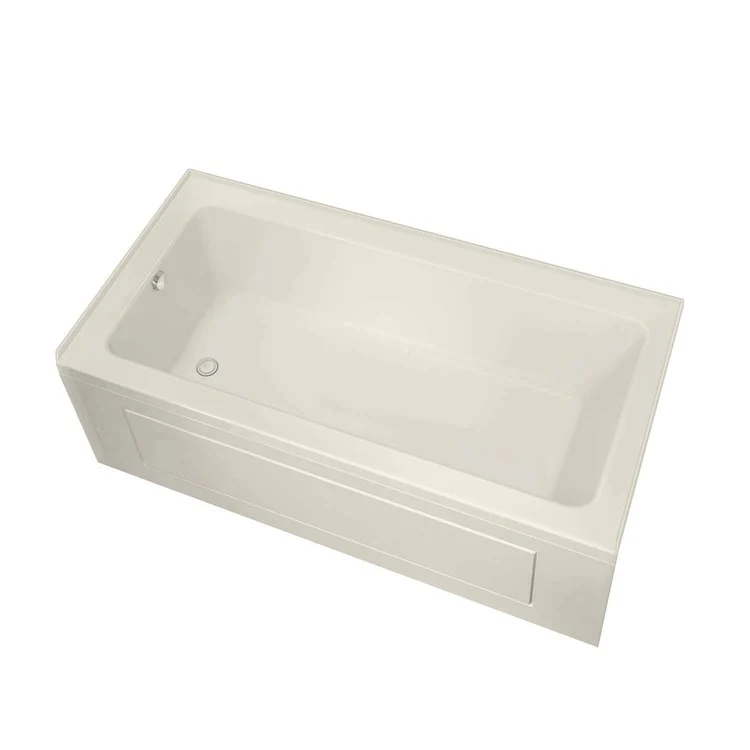 Tub Pose 71-1/2 x 35-3/4 x 23-5/8 Inch Alcove Left Biscuit Acrylic - Frankwebs