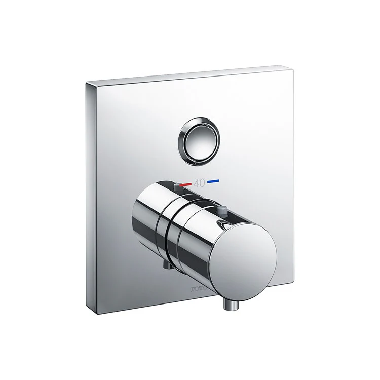 Thermostatic Trim 1 Function Square 1 Knob Polished Nickel for Requires Mini Unit TBN01001U - Frankwebs