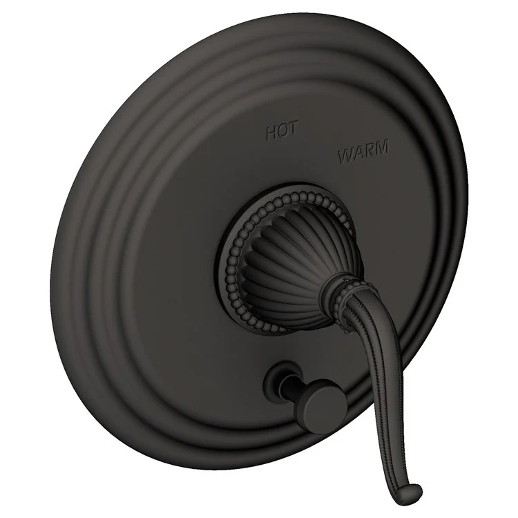 Alexandria Pressure Balance Tub/Shower Valve Trim Only with Lever Handle - Polished Gold PVD - Frankwebs