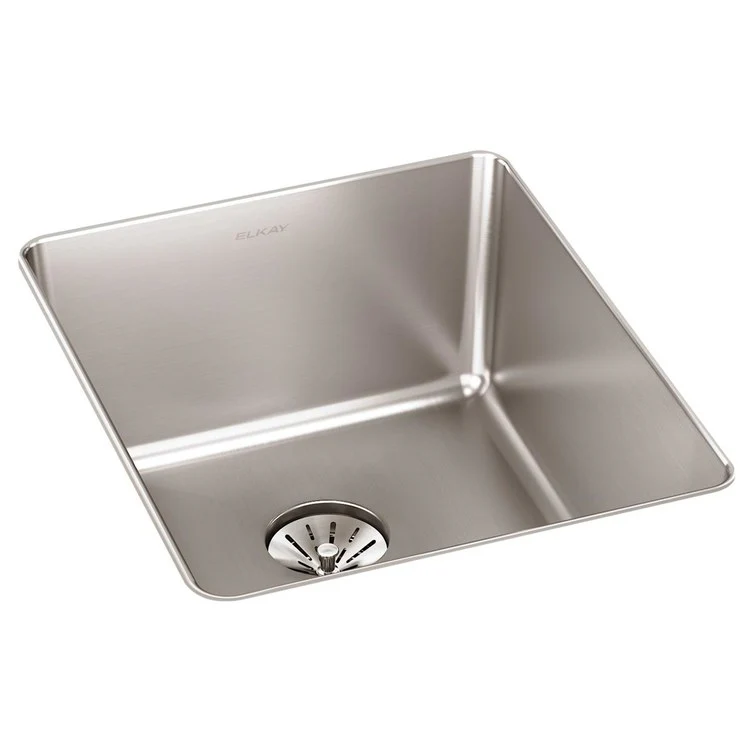 Kitchen Sink Lustertone Iconix 16 x 18.5 Inch Single Bowl with Perfect Drain Luminous Satin Undermount - Frankwebs