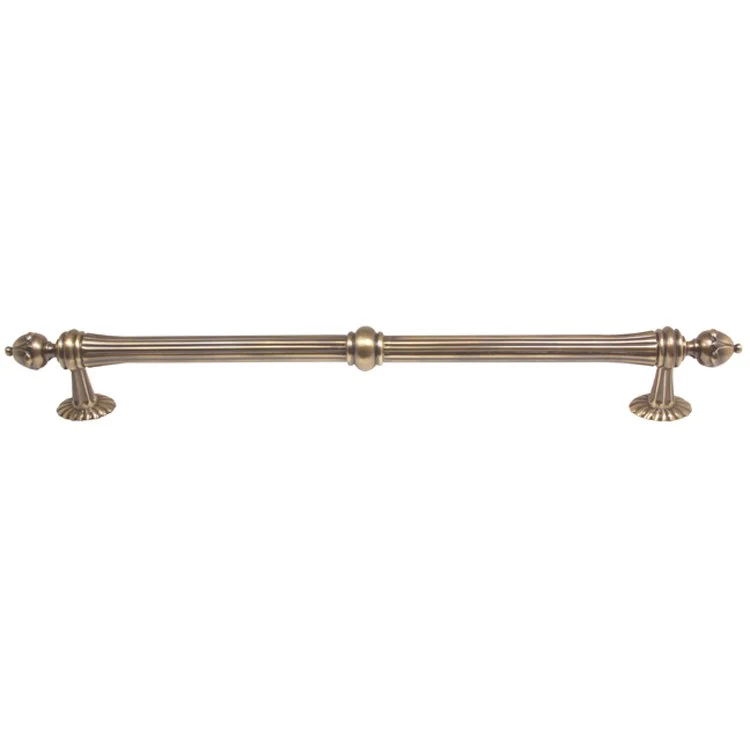 Pull Ornate Oversized Antique English Matte Brass 18 Inch 22-1/4 Inch 2-3/4 Inch - Frankwebs