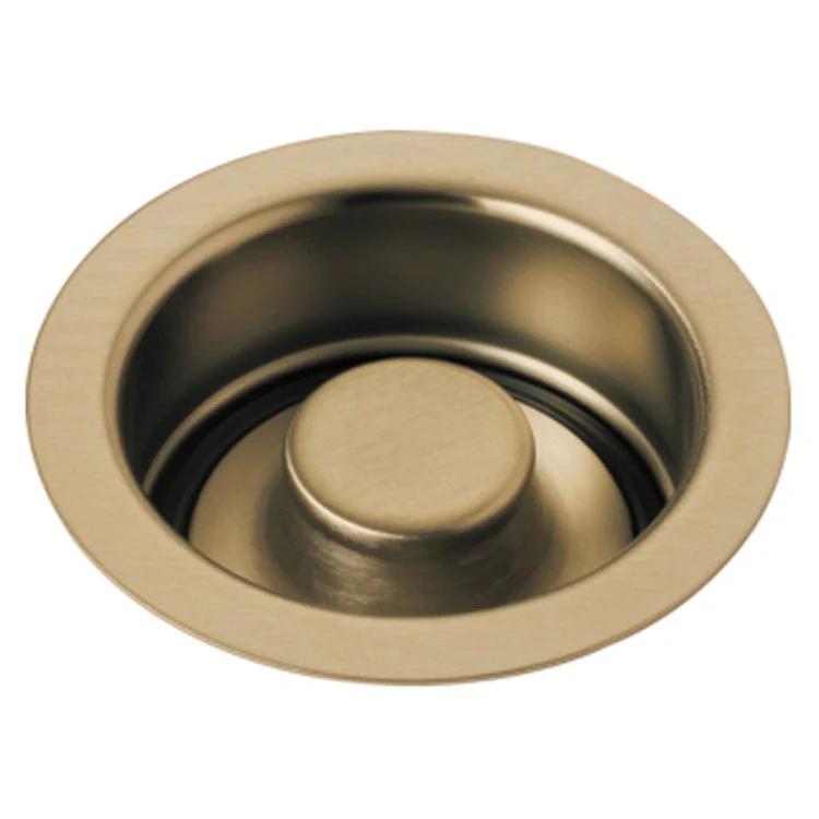 Disposal Flange with Stopper Black Stainless 4-1/2 Inch Brass for Kitchen Sink - Frankwebs