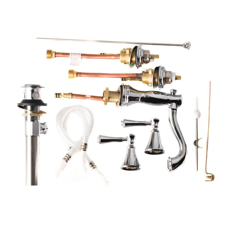 Cassidy Two Handle Widespread Bathroom Faucet with Drain - Frankwebs