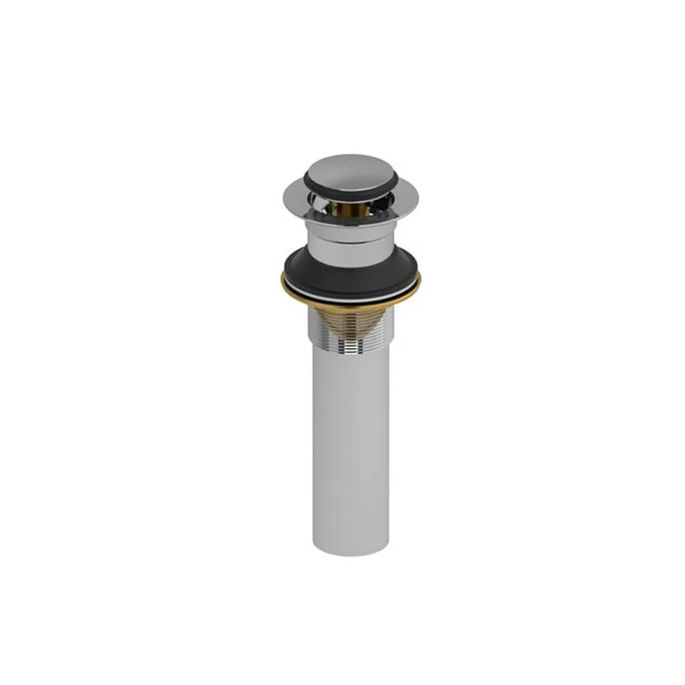 Push Drain Inset Less Overflow Chrome Brass 2-1/4 Inch - Frankwebs