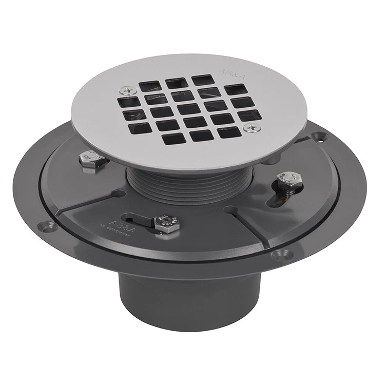 Shower Drain Low Profile 2 x 3 Inch Stainless Steel PVC - Frankwebs