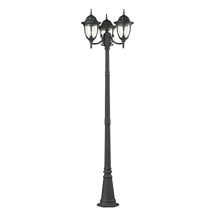 Central Square Three-Light Outdoor Post Lamp - Frankwebs