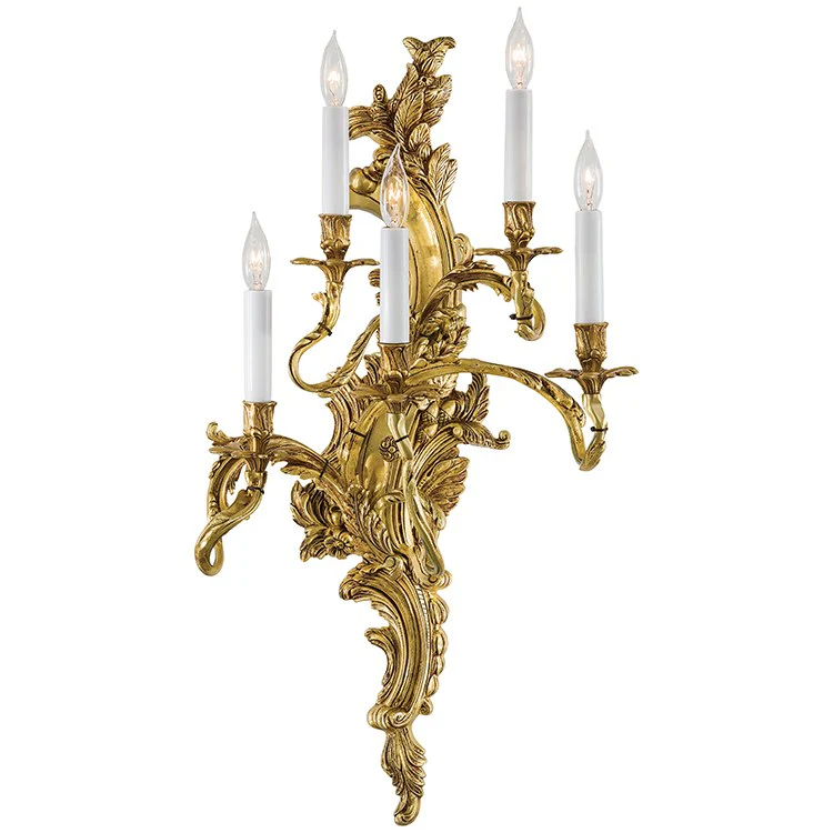 Family Collection Five-Light Left-Side Wall Sconce - Frankwebs
