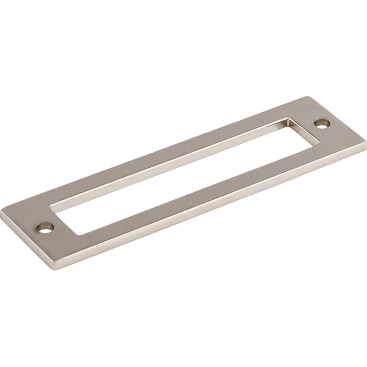 Pull Backplate Lynwood Hollin Rectangle Polished Nickel 3-3/4 Inch 2 Hole Zinc Alloy - Frankwebs