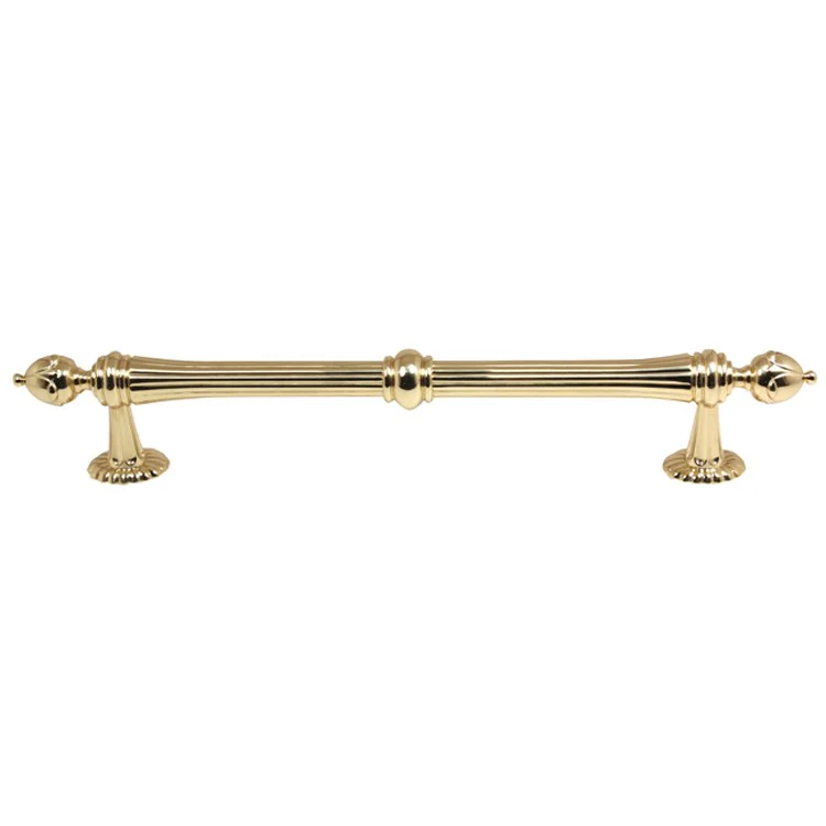 Pull Ornate Oversized Satin Nickel Brass 12 Inch 12-1/4 Inch 2-1/2 Inch - Frankwebs