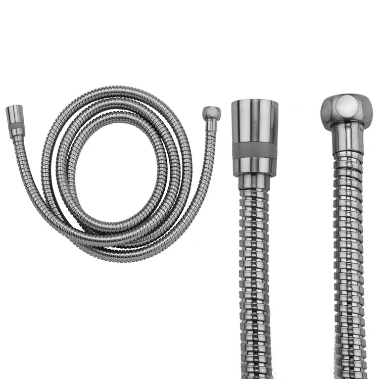 Handshower Hose Swivel Double Spiral 60 Inch Polished Nickel 1/2 Inch Female Thread Brass - Frankwebs