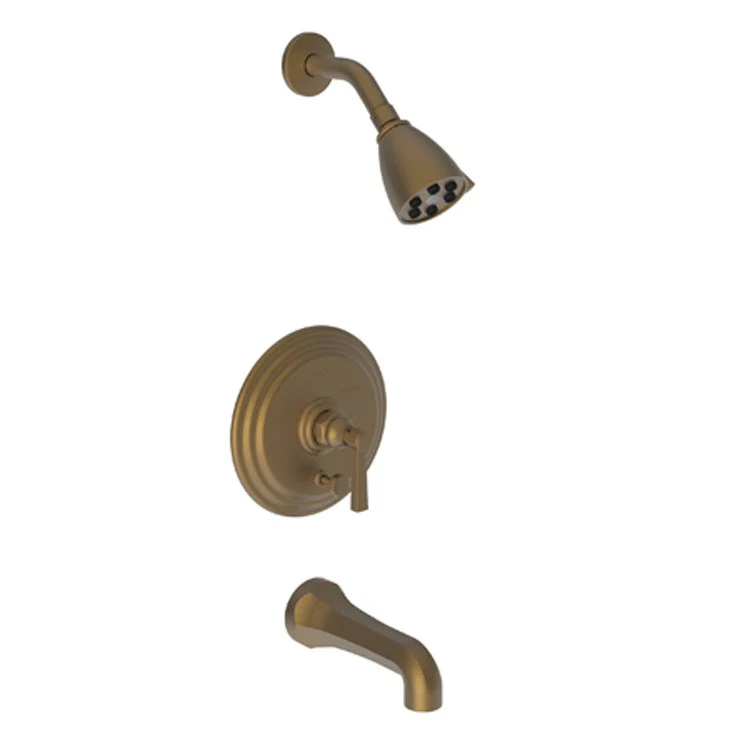 Astor Pressure Balance Tub/Shower Trim with Lever Handle - Antique Brass - Frankwebs