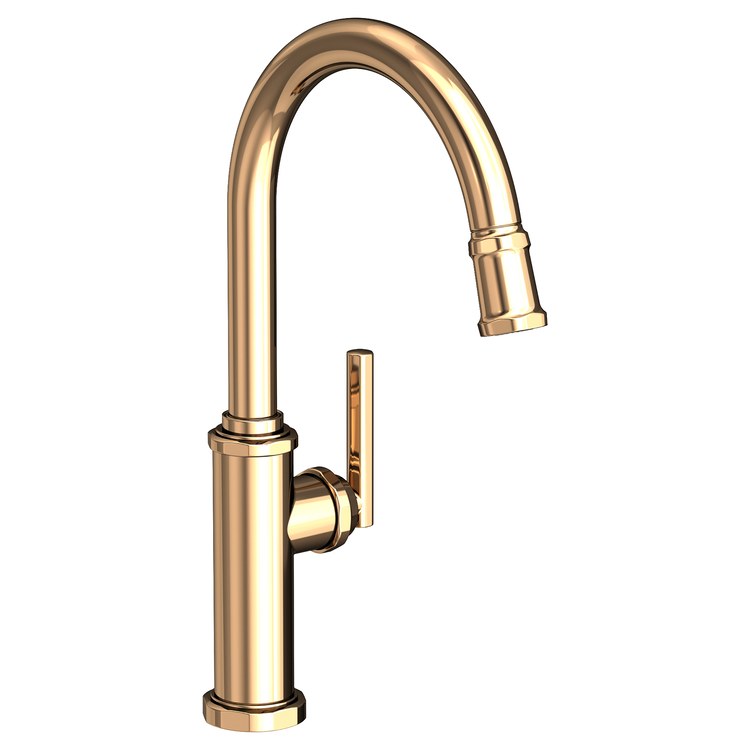 Kitchen Faucet Heaney 1 Lever ADA Matte White Pull Down Spout Height 10-3/4 Inch 1.8 Gallons per Minute - Frankwebs