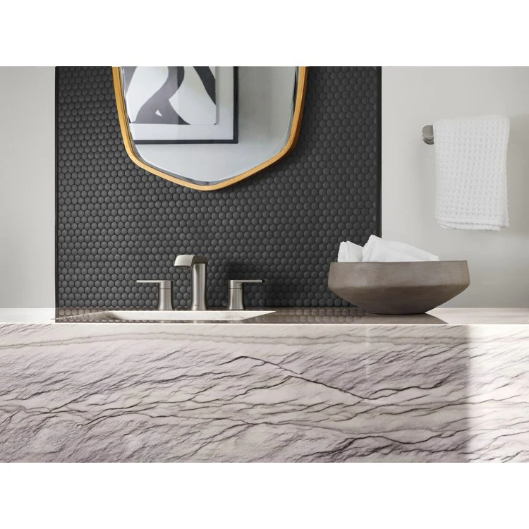 Lavatory Faucet Genta LX Widespread 8 to 16 Inch Spread 2 Lever ADA WaterSense Brushed Nickel 1.2 Gallons per Minute - Frankwebs