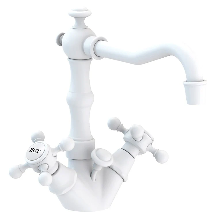 Lavatory Faucet Chesterfield 2 Cross ADA Antique Brass 1.2 Gallons per Minute Brass Spout Height 5-1/4 Inch - Frankwebs