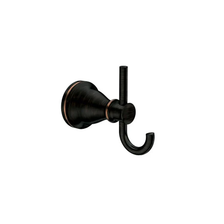 Robe Hook Hilliard Double with Press and Mark Mediterranean Bronze 4-1/8 Inch 4-3/4 Inch Concealed Screw Zinc - Frankwebs