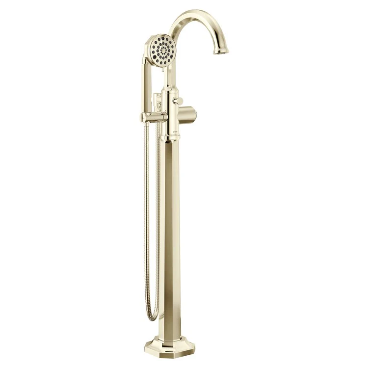 Tub Filler Trim Beauclere Freestanding Less Handle Brilliance Black Onyx WaterSense Round Single Function 15.5 Gallons per Minute - Frankwebs