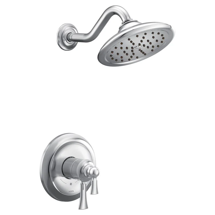 Shower Trim Wynford M-Core 4-Series 2 Lever Chrome WaterSense ADA 1.75 Gallons per Minute - Frankwebs