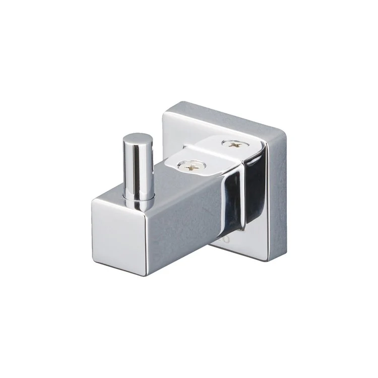 Robe Hook L Single Square Polished Chrome 2-5/16 Inch 2-3/16 Inch Wall Mount Metal - Frankwebs
