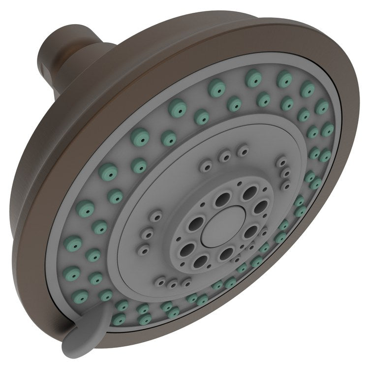 Showerhead Newport Bath 3 Function Antique Brass 4-2/7 Inch 1.8 Gallons per Minute Spray/Rain/Massage - Frankwebs