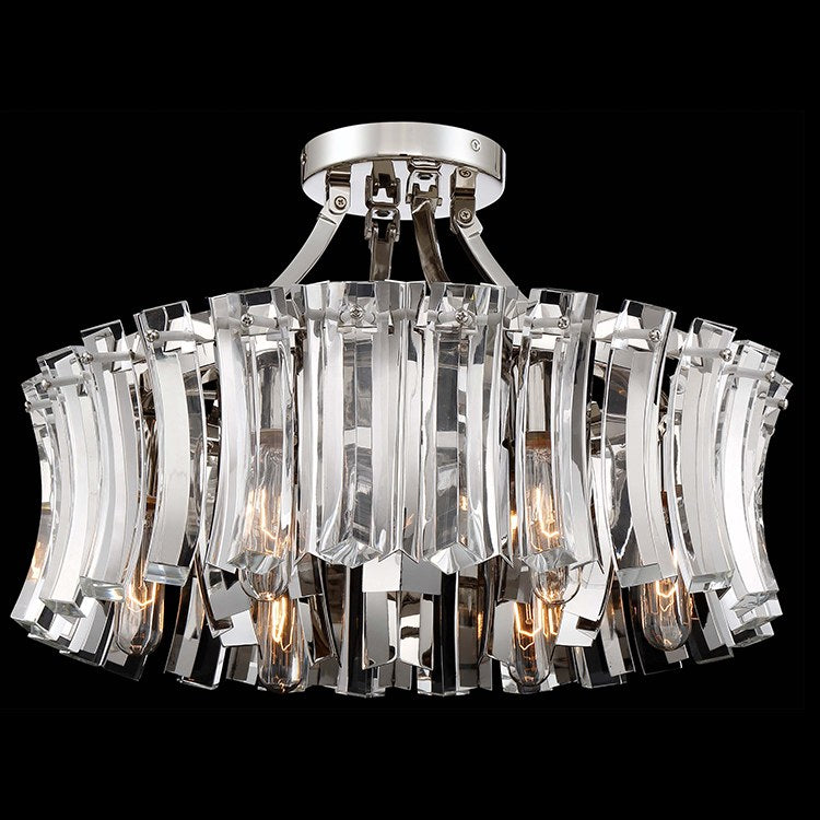 Elegance Royale Six-Light Semi-Flush Mount Ceiling Fixture - Frankwebs