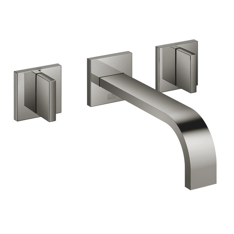 Lavatory Faucet MEM Wall Mount Mixer 2 Lever ADA WaterSense Chrome 1.2 Gallons per Minute Less Drain 3 Hole - Frankwebs