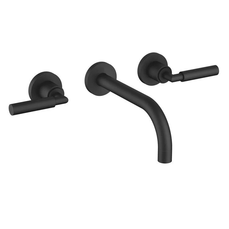 Lavatory Faucet TARA Wall Mount Mixer 2 Lever ADA WaterSense Chrome 1.2 Gallons per Minute Less Drain 3 Hole - Frankwebs