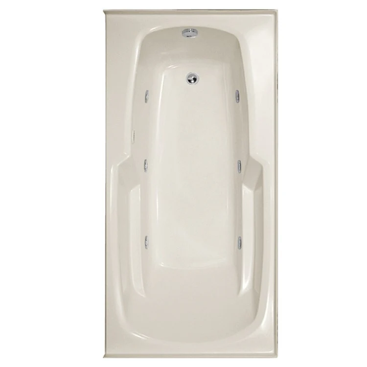 Combination Tub Designer Collection Entre 66 x 32 x 18 Inch Drop-In Right Hand Drain White Rectangle - Frankwebs