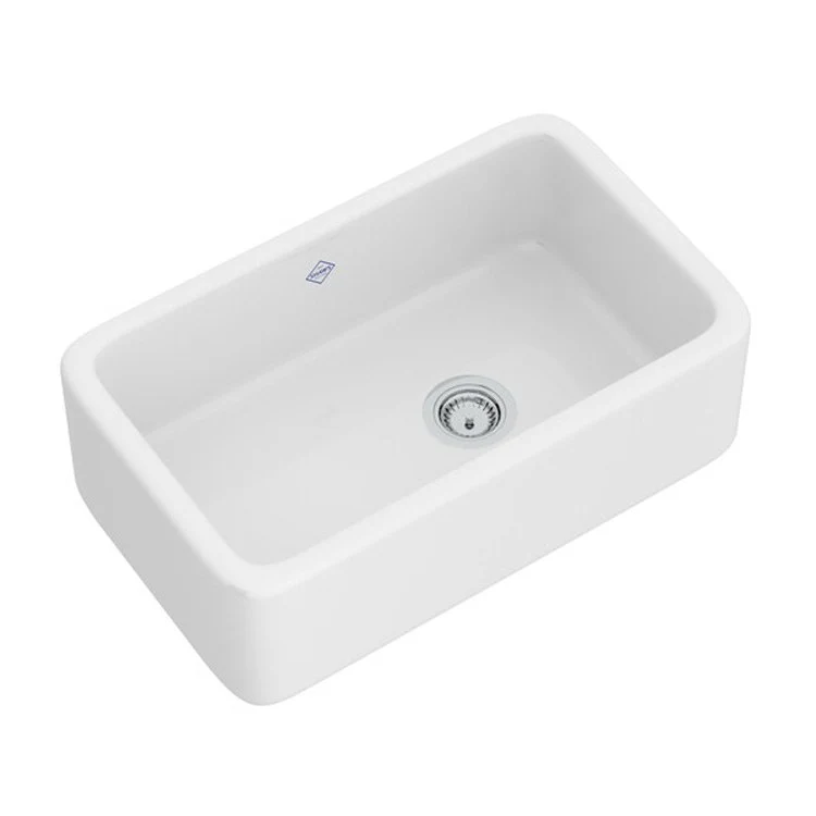 Kitchen Sink Lancaster 30 x 18 Inch 1 Bowl Apron Front 1 Hole White Farmhouse Rectangular - Frankwebs