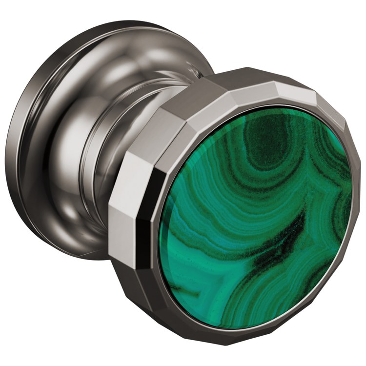 Handle Kit Beauclere 2 Wheel Brilliance Black Onyx/Malachite Inlay for Wall Mount Lavatory Faucet - Frankwebs