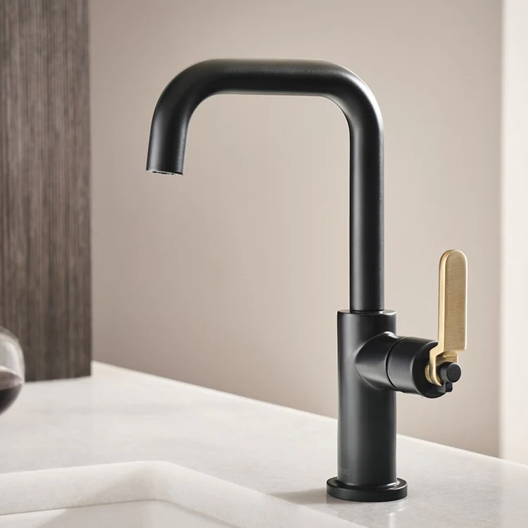 Litze Single Handle Bar Faucet with Square Spout/Industrial Handle - Frankwebs