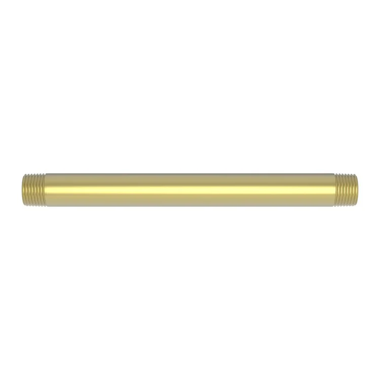 Shower Arm Polished Brass Uncoated Living 8 Inch 1/2