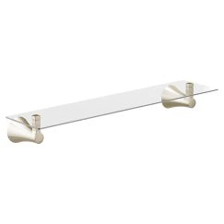 Shelf Flara Vanity Brushed Gold 21 x 5 Inch Glass - Frankwebs