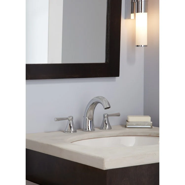 Silas Two Handle Widespread Bathroom Faucet with Drain - Frankwebs
