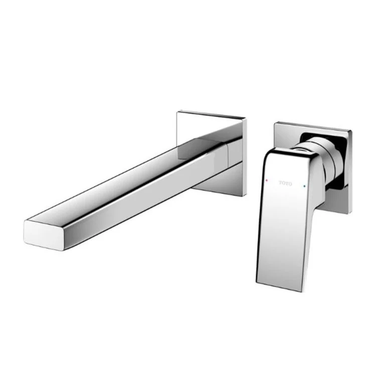 Lavatory Faucet GB Wall Mount Long 1 Lever ADA CALGreen/WaterSense Brushed Nickel 1.2 Gallons per Minute - Frankwebs