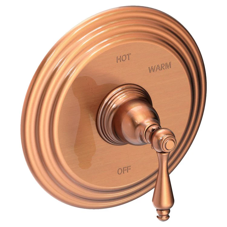 Pressure Balance Valve Trim Seaport Round 1 Lever Polished Brass Uncoated Living ADA Depth 4 Inch - Frankwebs