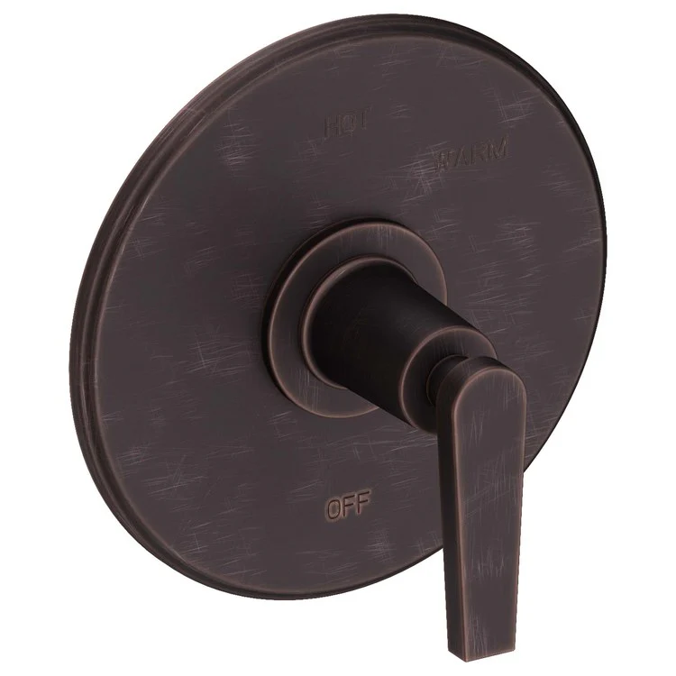 Pressure Balance Valve Trim Dorrance Round 1 Lever Midnight Chrome ADA Depth 3-1/6 Inch - Frankwebs