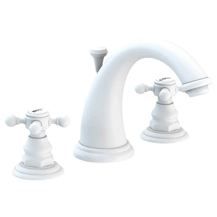 Alveston Two Handle Widespread Faucet with Cross Handles with Drain - Satin Gold PVD - Frankwebs