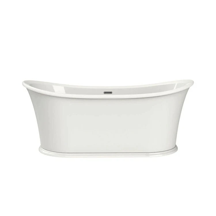 Freestanding Tub Elina 66 x 34 Inch Center White Oval - Frankwebs