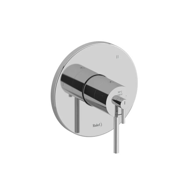 Thermostatic and Pressure Balance Valve Trim GS 1/2 Inch Round 3-Way No Share 5 Function 1 Lever Chrome ADA 5.0 Gallons per Minute - Frankwebs