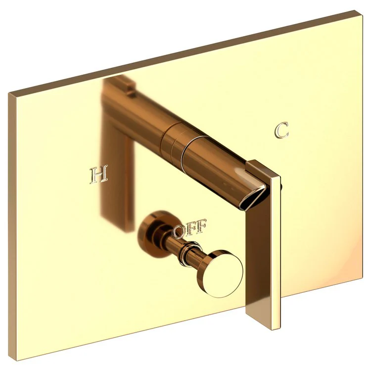 Metro Pressure Balance Tub/Shower Valve Trim Only with Lever Handle - Satin Brass PVD - Frankwebs