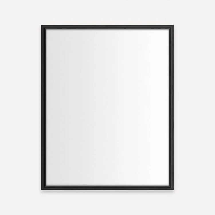 Medicine Cabinet Main Line 24 x 30 Inch 1 Doors Framed Mirror Brushed Bronze Flat Top Rosemont Frame Slow Close Hinges 4 Inch - Frankwebs
