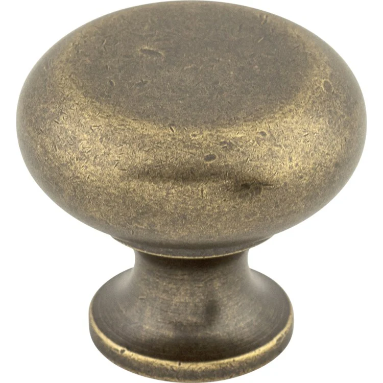 Knob Somerset II Flat Faced Round for Decorative Hardware Polished Brass Zinc Alloy 1-1/4 Inch 1-1/8 Inch - Frankwebs