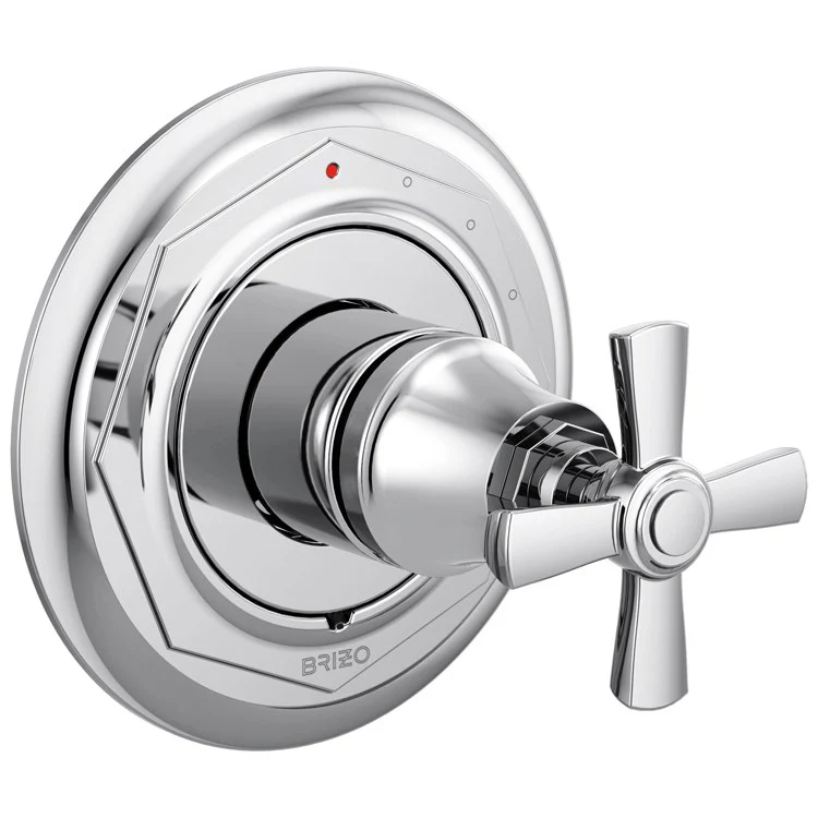 Pressure Balance Valve Trim Rook 1 Cross Brilliance Luxe Nickel ADA - Frankwebs