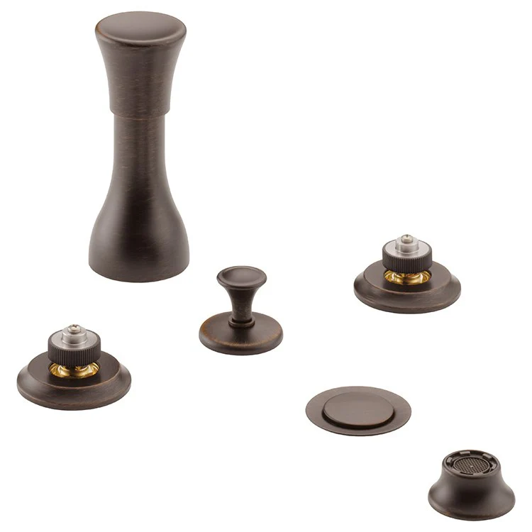 Bidet Faucet Rook Widespread 5-8 Inch Spread 2 Less Handle Brilliance Luxe Gold - Frankwebs