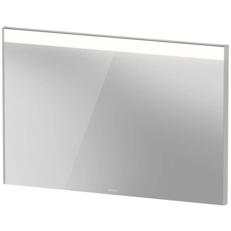 Mirror Brioso 27-1/2 x 40-1/8 Inch White Matte with Lighting Rectangle 1-3/4 Inch - Frankwebs