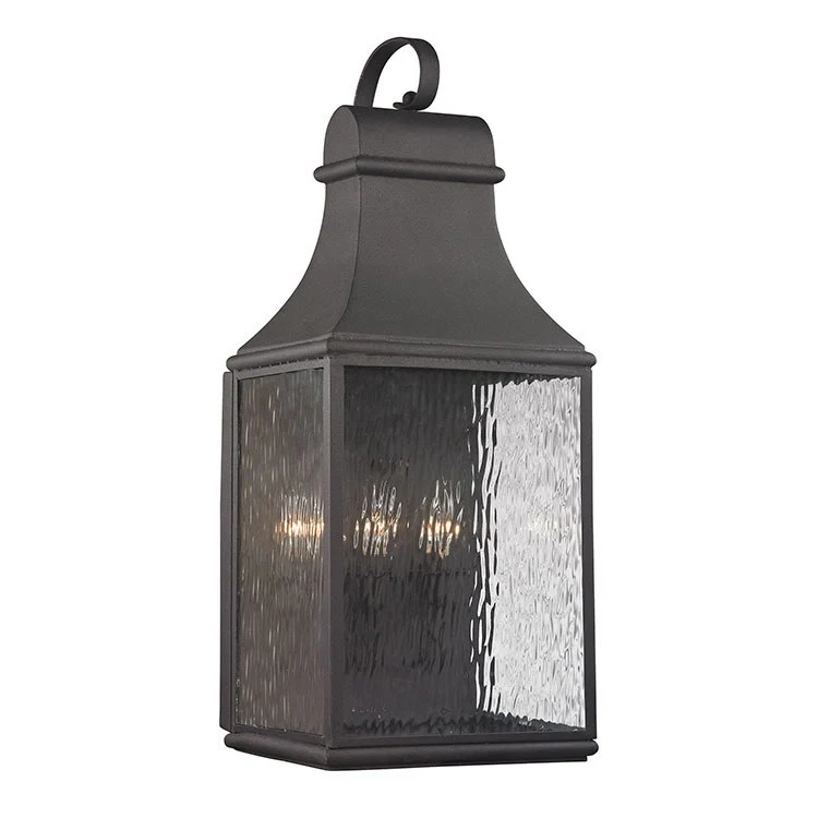 Forged Jefferson Three-Light Outdoor Wall Sconce - Frankwebs